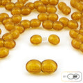 Lot of 50pcs Screw Clasps for Amber and Gemstone Beads Jewelry - Cognac (COG5A)