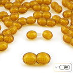 Lot of 50pcs Screw Clasps for Amber and Gemstone Beads Jewelry - Cognac (COG5A)