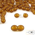 Lot of 50pcs Screw Clasps for Amber and Gemstone Beads Jewelry - Cognac (COG6)