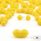 Lot of 50pcs Screw Clasps for Amber and Gemstone Beads Jewelry - Milky Yellow (MY3A)