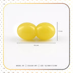 Lot of 50pcs Screw Clasps for Amber and Gemstone Beads Jewelry - Milky Yellow (MY1)