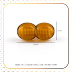 Lot of 50pcs Screw Clasps for Amber and Gemstone Beads Jewelry - Cognac (COG5)
