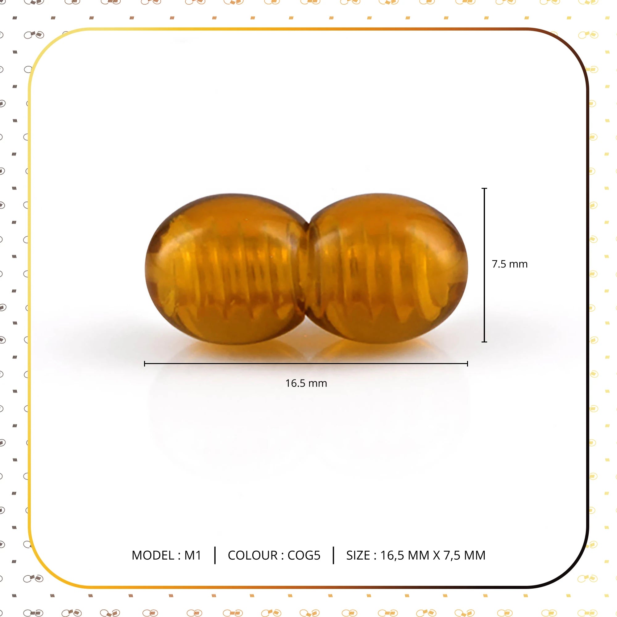 Lot of 50pcs Screw Clasps for Amber and Gemstone Beads Jewelry - Cognac (COG5)