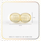 Lot of 50pcs Screw Clasps for Amber and Gemstone Beads Jewelry - Yellow (YL6)