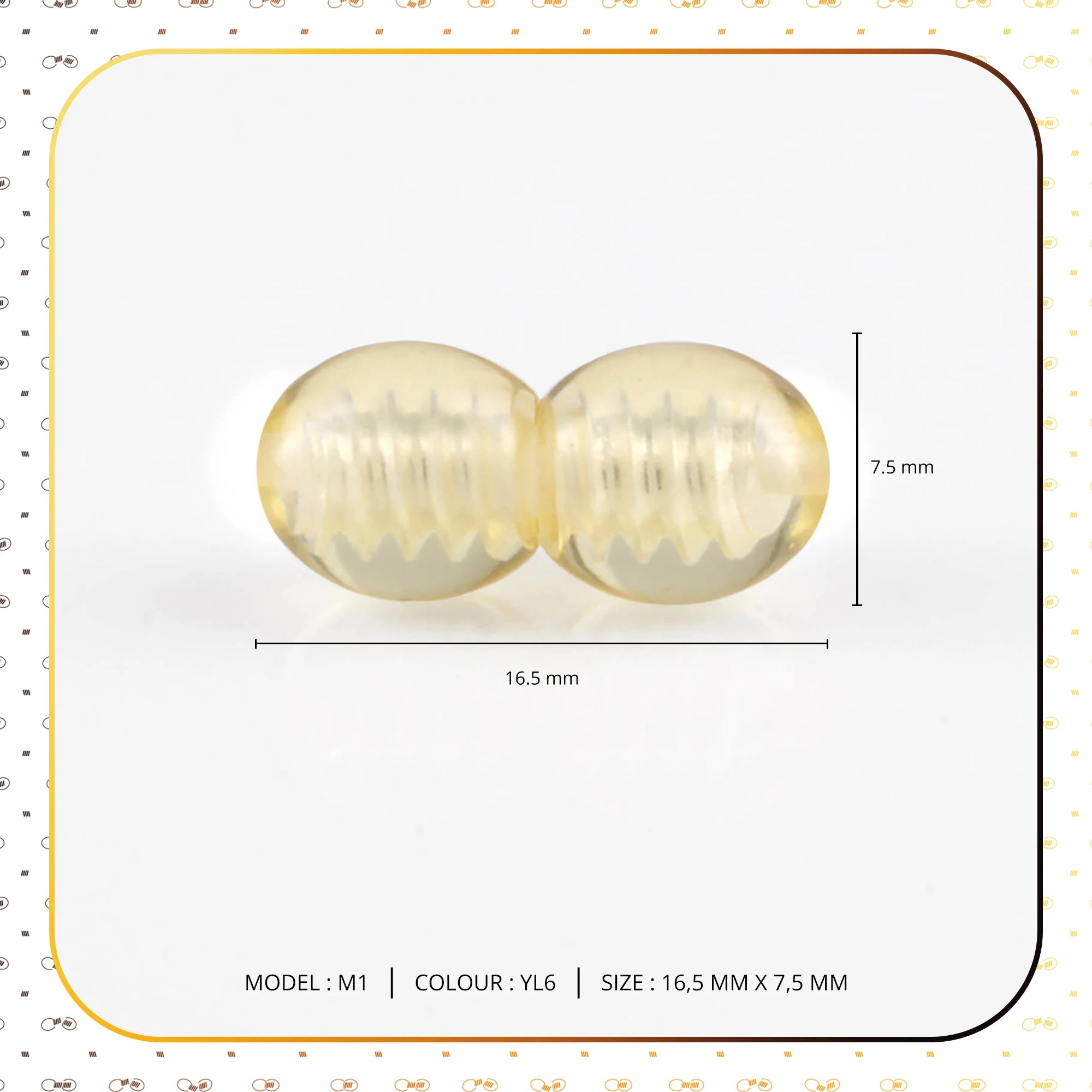 Lot of 50pcs Screw Clasps for Amber and Gemstone Beads Jewelry - Yellow (YL6)