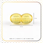 Lot of 50pcs Screw Clasps for Amber and Gemstone Beads Jewelry - Yellow (YL1)