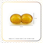 Lot of 50pcs Screw Clasps for Amber and Gemstone Beads Jewelry - Cognac (COG5A)