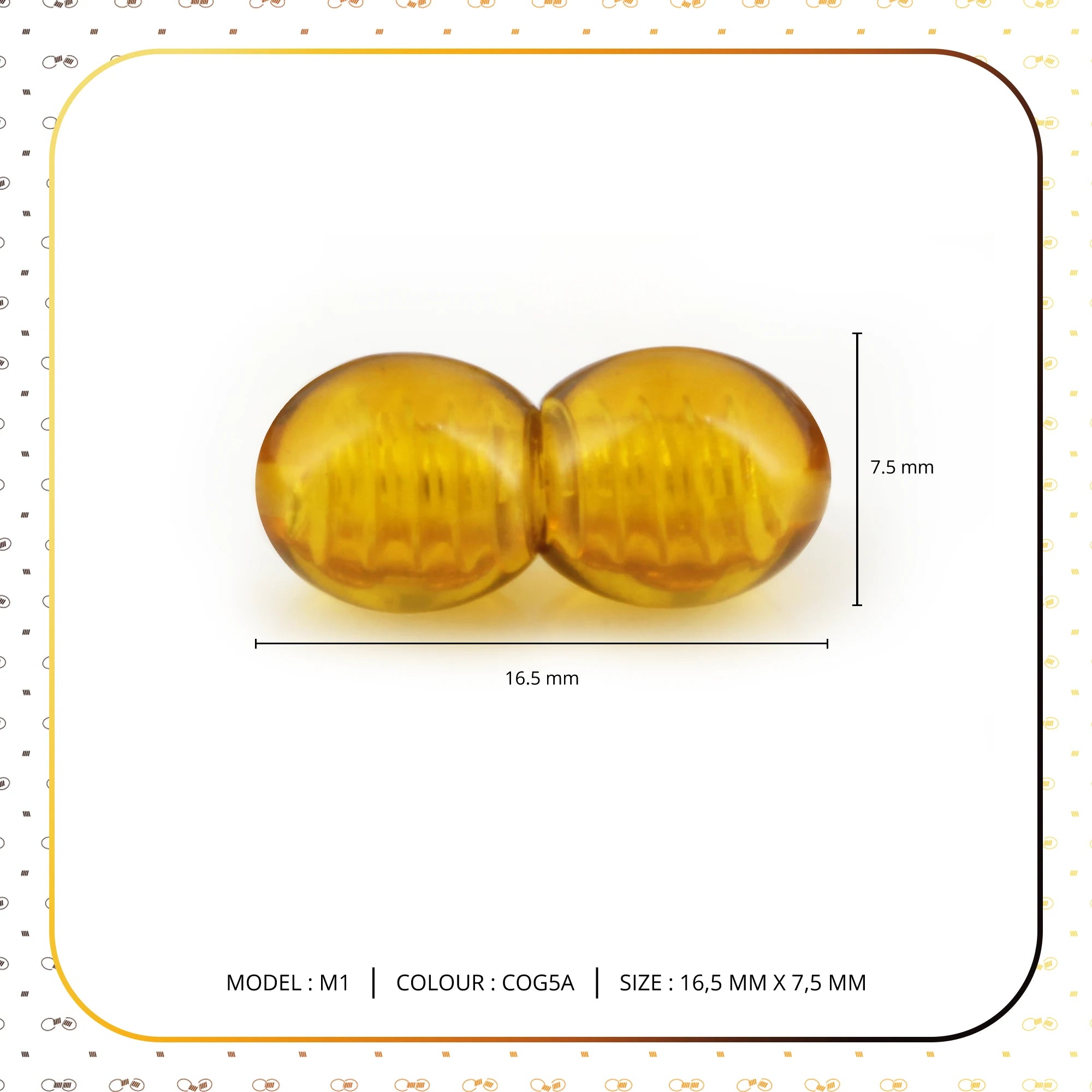 Lot of 50pcs Screw Clasps for Amber and Gemstone Beads Jewelry - Cognac (COG5A)