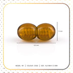 Lot of 50pcs Screw Clasps for Amber and Gemstone Beads Jewelry - Cognac (COG6)