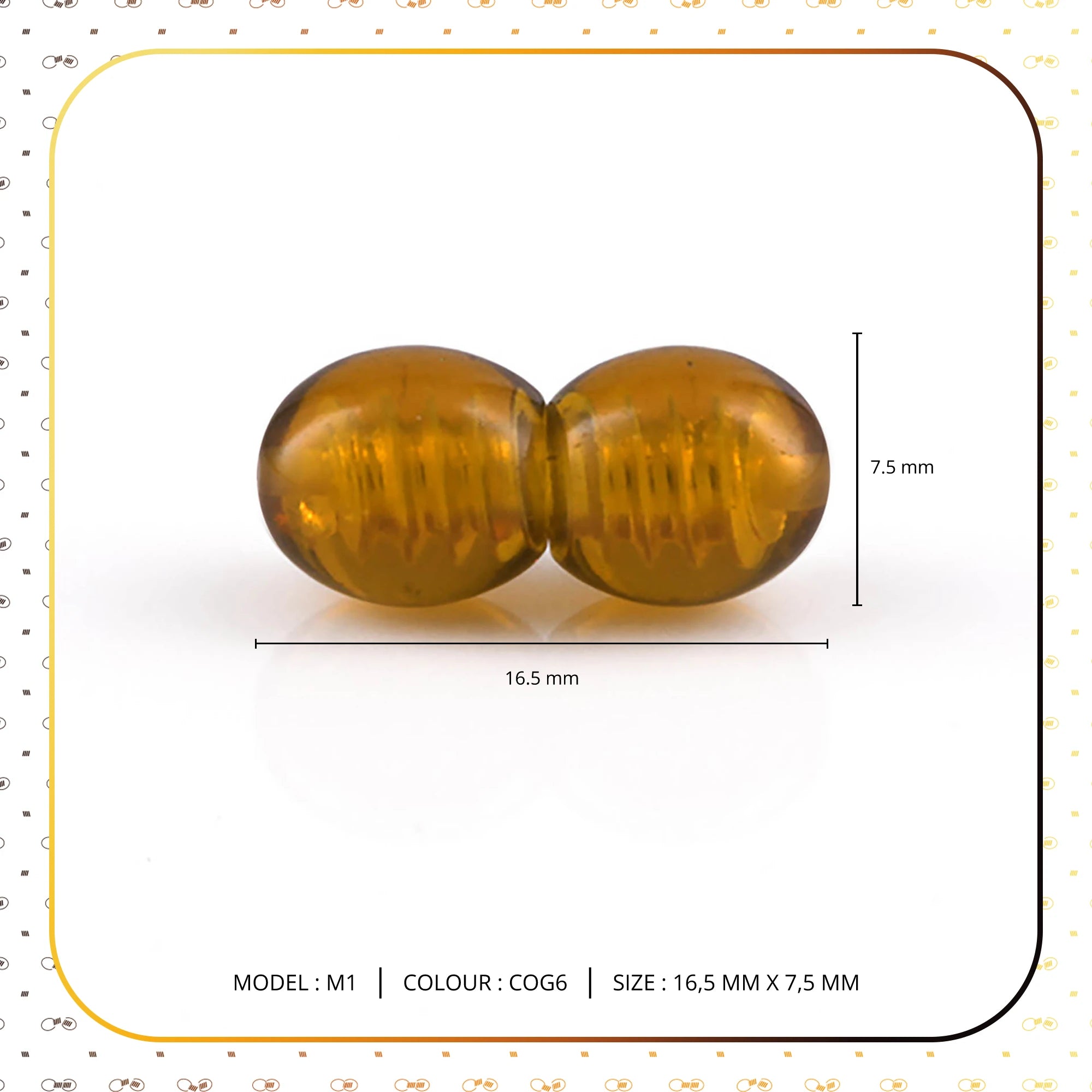 Lot of 50pcs Screw Clasps for Amber and Gemstone Beads Jewelry - Cognac (COG6)