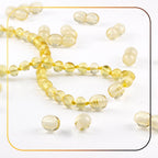 Lot of 50pcs Screw Clasps for Amber and Gemstone Beads Jewelry - Yellow (YL6)