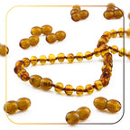 Lot of 50pcs Screw Clasps for Amber and Gemstone Beads Jewelry - Cognac (COG6)
