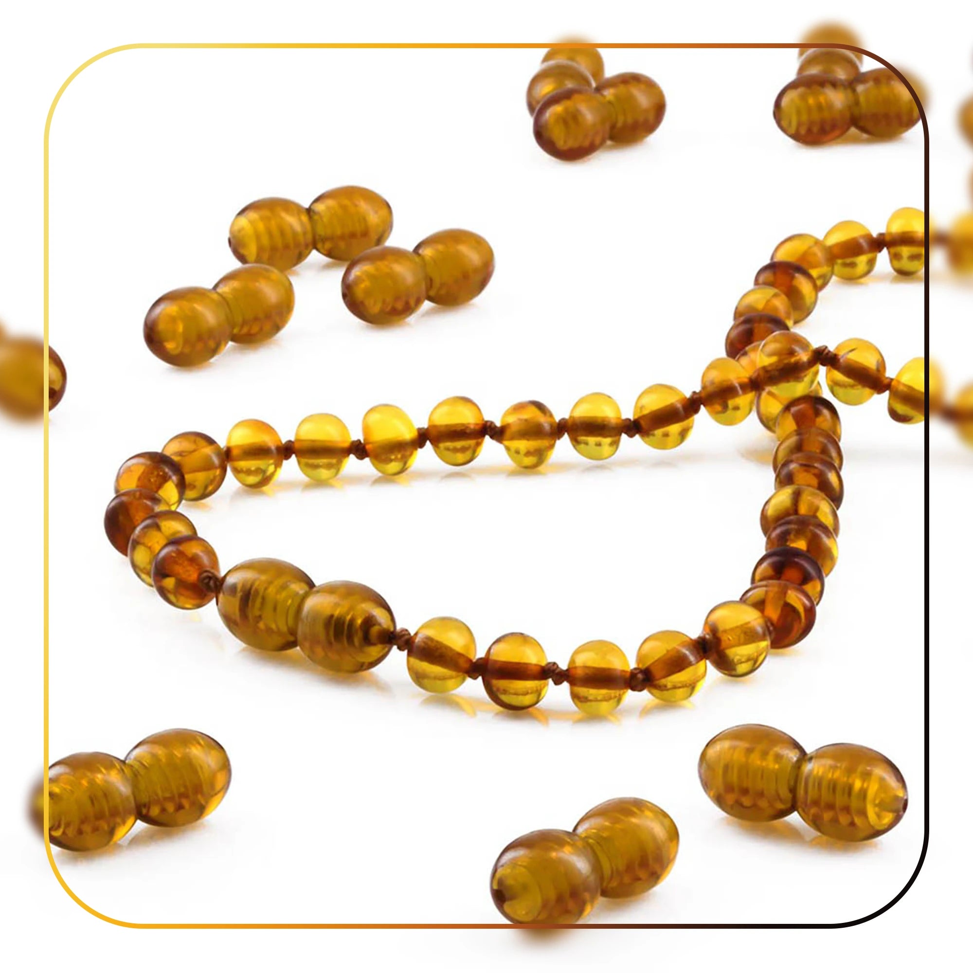 Lot of 50pcs Screw Clasps for Amber and Gemstone Beads Jewelry - Cognac (COG6)