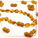 Lot of 50pcs Screw Clasps for Amber and Gemstone Beads Jewelry - Cognac (COG5)