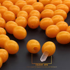 Lot of 50pcs Screw Clasps for Amber and Gemstone Beads Jewelry - Butterscotch (MY6)