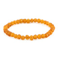 Baltic Amber Adult Bracelet Baroque Light Cognac Raw Finish - Wholesale Lot of 10 - 18cm / 7in - XB54LC-RAW