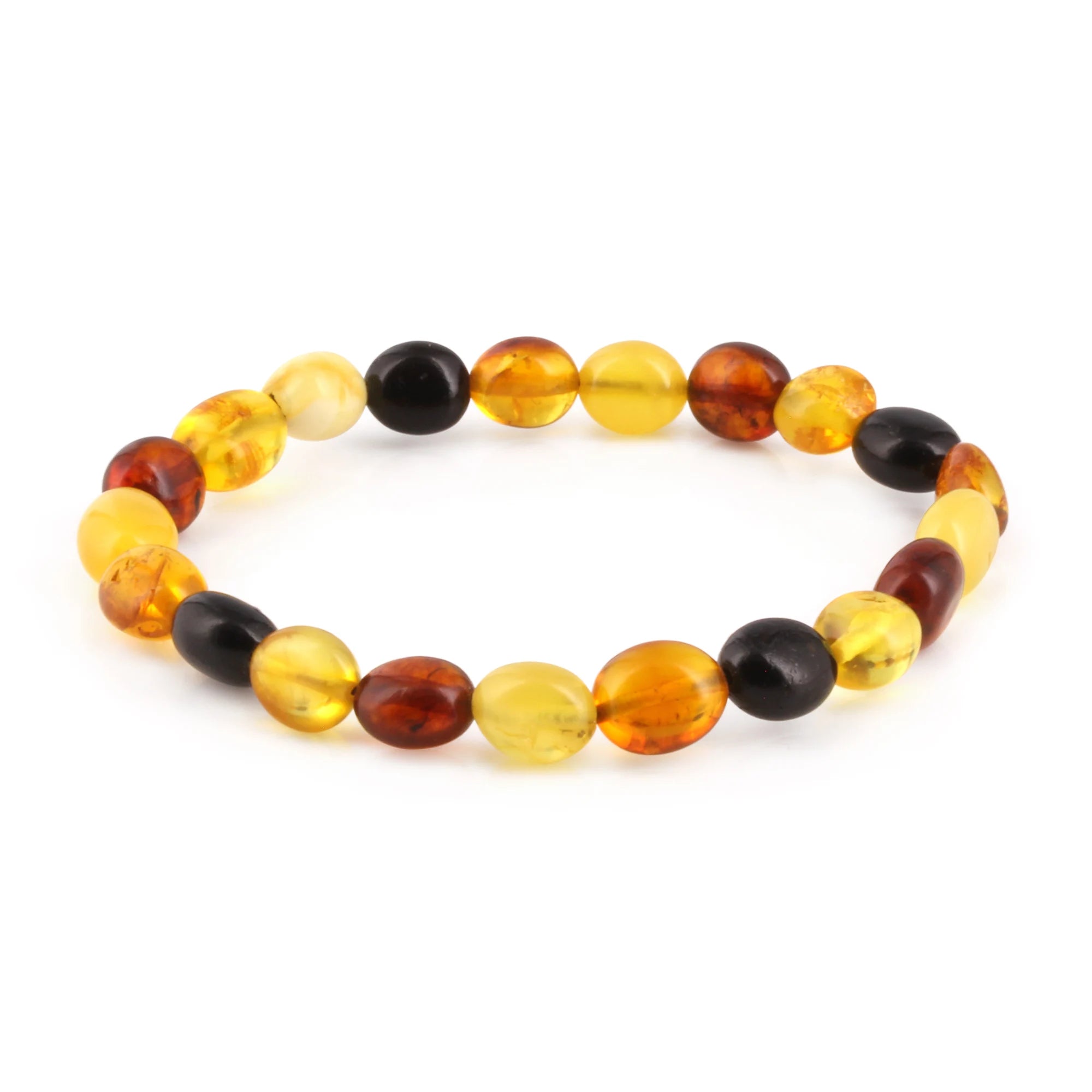 BALTIC AMBER ADULT BRACELETS LOT OF 10pcs - OLIVE. XO75M