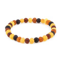 BALTIC AMBER ADULT BRACELETS LOT OF 10pcs - BAROQUE. XB65MM