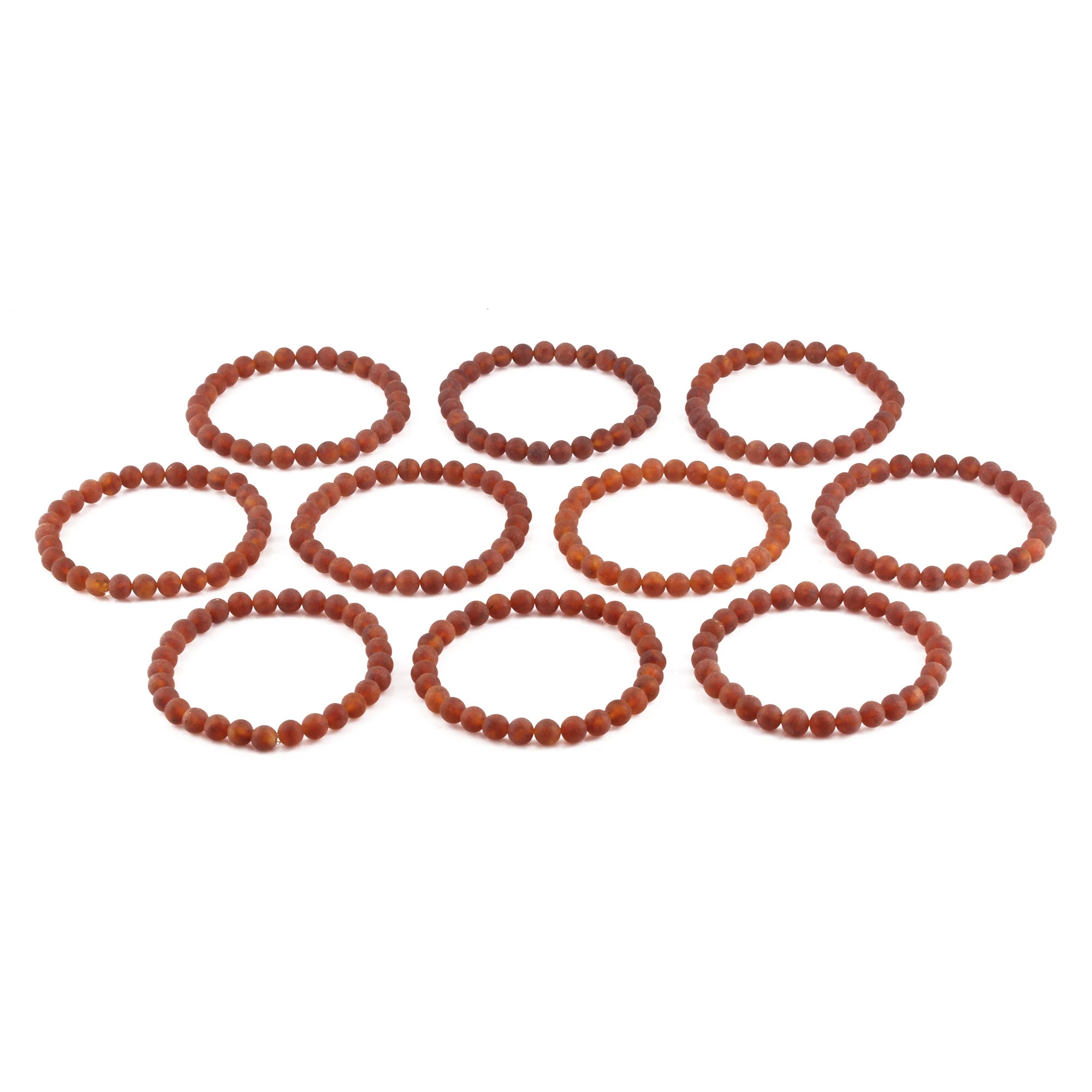 BALTIC AMBER ADULT BRACELETS LOT OF 10pcs - BAROQUE. XB65CM