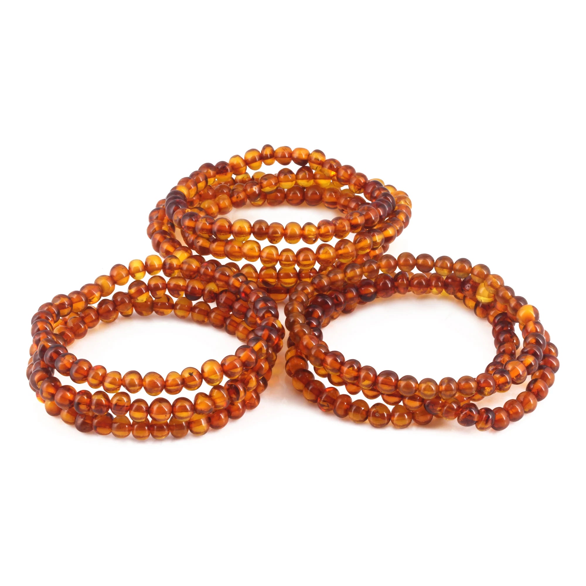 BALTIC AMBER ADULT BRACELETS LOT OF 10pcs - BAROQUE. XB65C