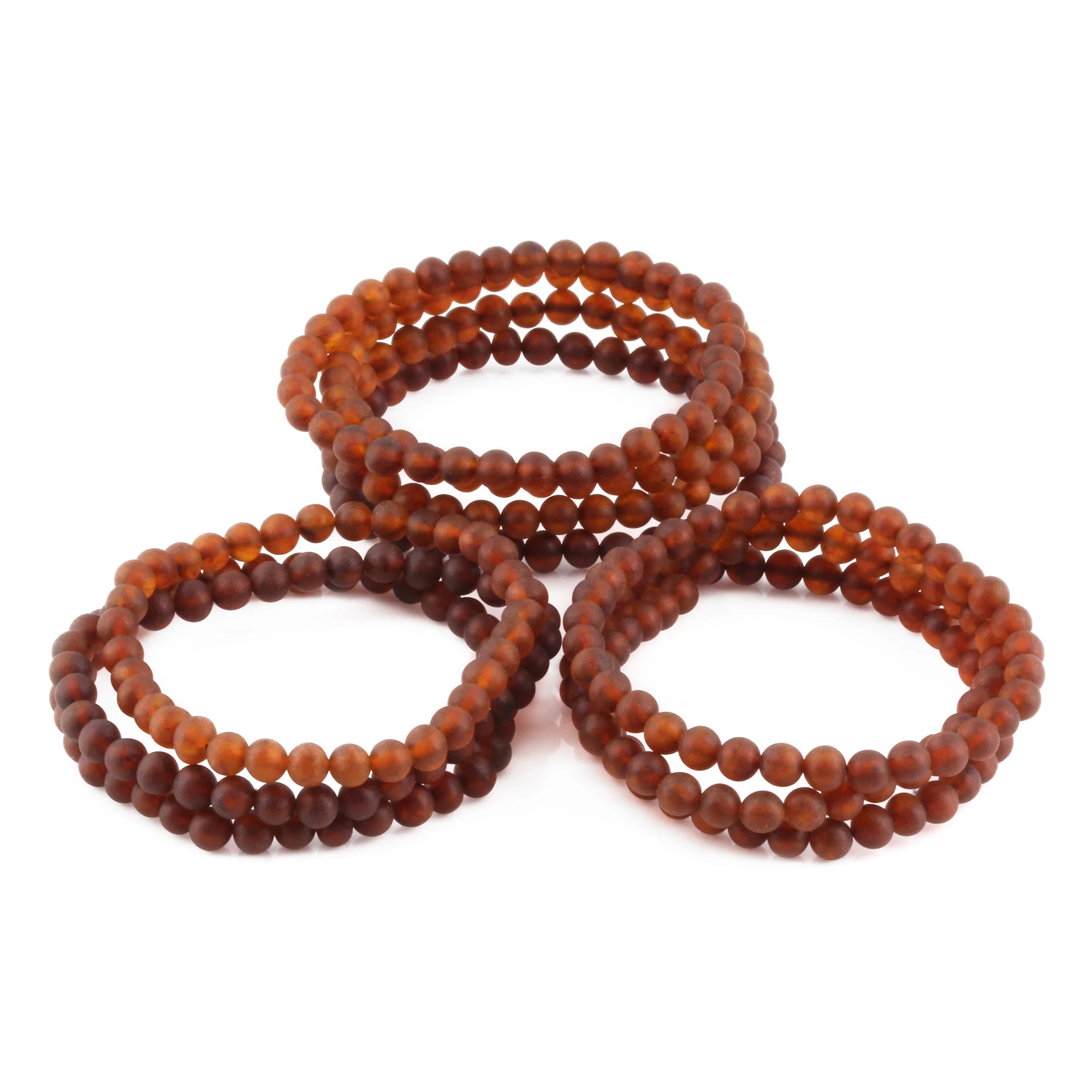 BALTIC AMBER ADULT BRACELETS LOT OF 10pcs - BAROQUE. XB54CM