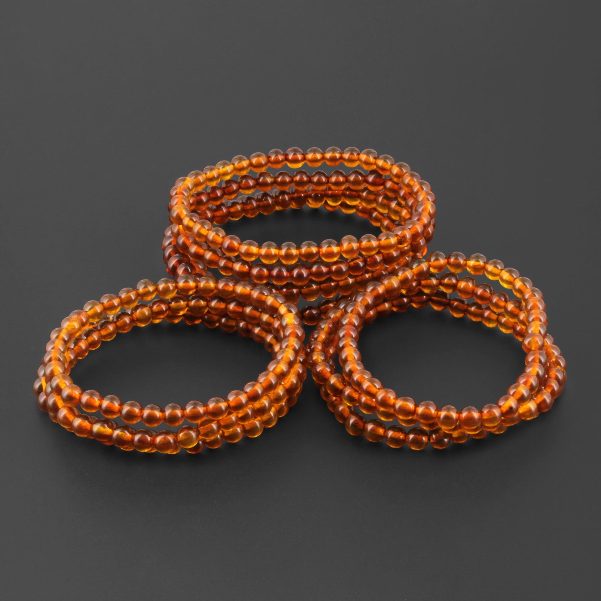 BALTIC AMBER ADULT BRACELETS LOT OF 10pcs - BAROQUE. XB54C