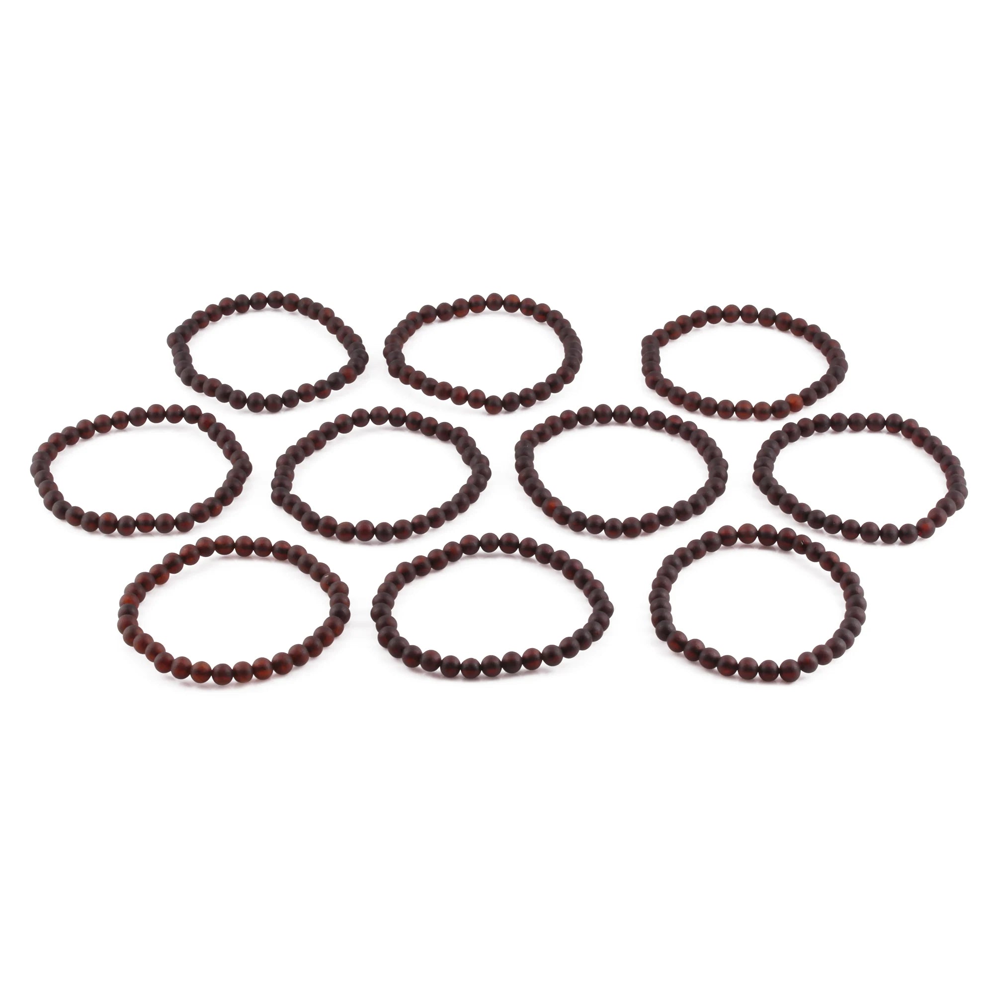 BALTIC AMBER ADULT BRACELETS LOT OF 10pcs - BAROQUE. XB54DCM