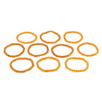 BALTIC AMBER ADULT BRACELETS LOT OF 10pcs - BAROQUE. XB54LCM
