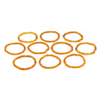 BALTIC AMBER ADULT BRACELETS LOT OF 10pcs - BAROQUE. XB54LC