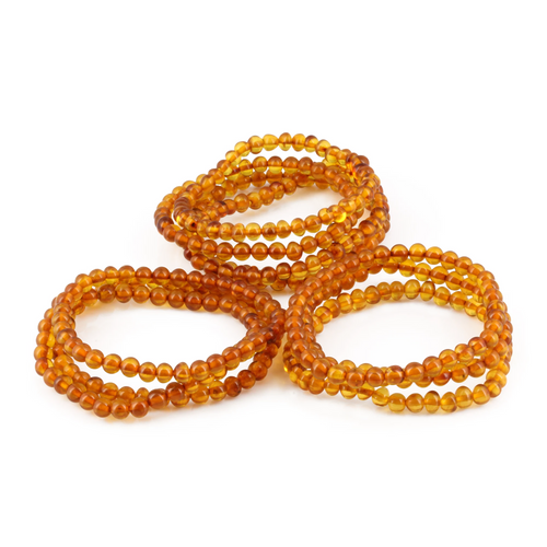 BALTIC AMBER ADULT BRACELETS LOT OF 10pcs - BAROQUE. XB54LC