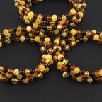 BALTIC AMBER ADULT BRACELETS LOT OF 10pcs - BAROQUE. XB54M