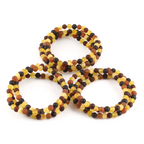 BALTIC AMBER ADULT BRACELETS LOT OF 10pcs - BAROQUE. XB54MM