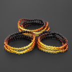 BALTIC AMBER ADULT BRACELETS LOT OF 10pcs - BAROQUE. XB54R