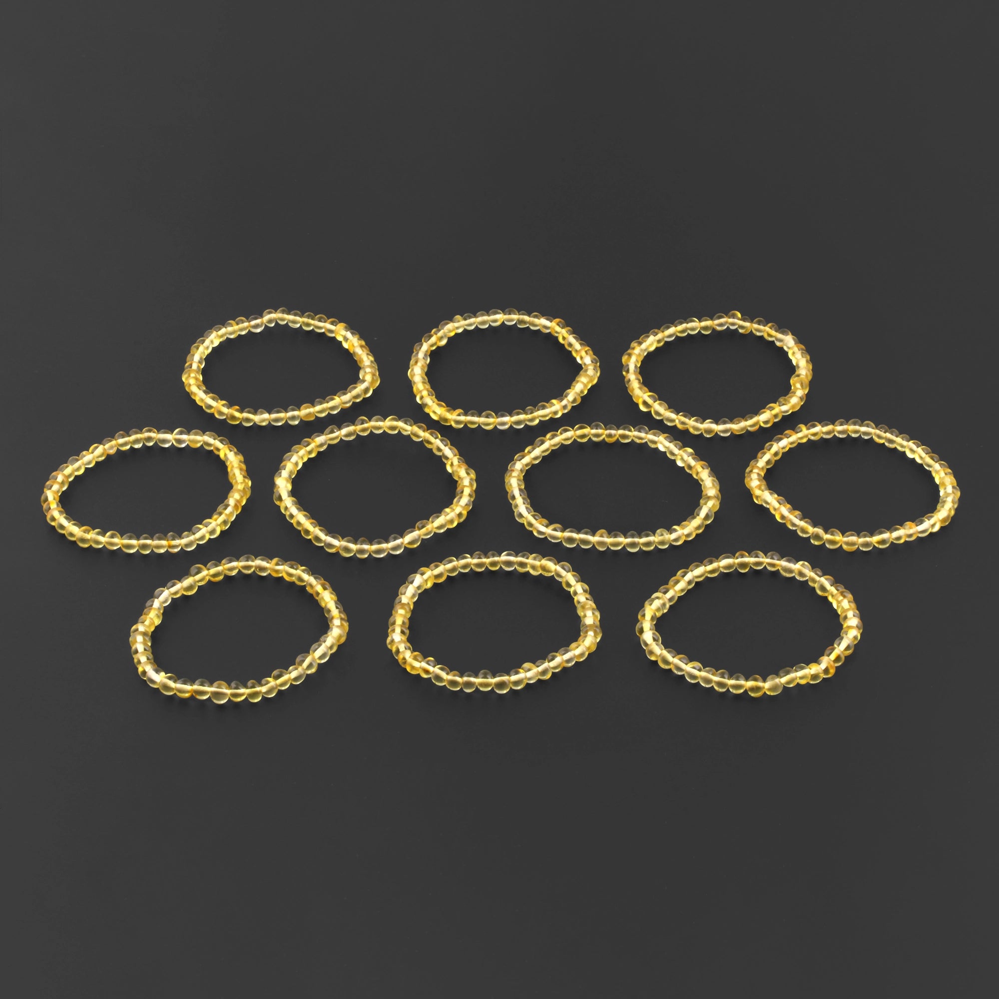 BALTIC AMBER ADULT BRACELETS LOT OF 10pcs - BAROQUE. XB54Y