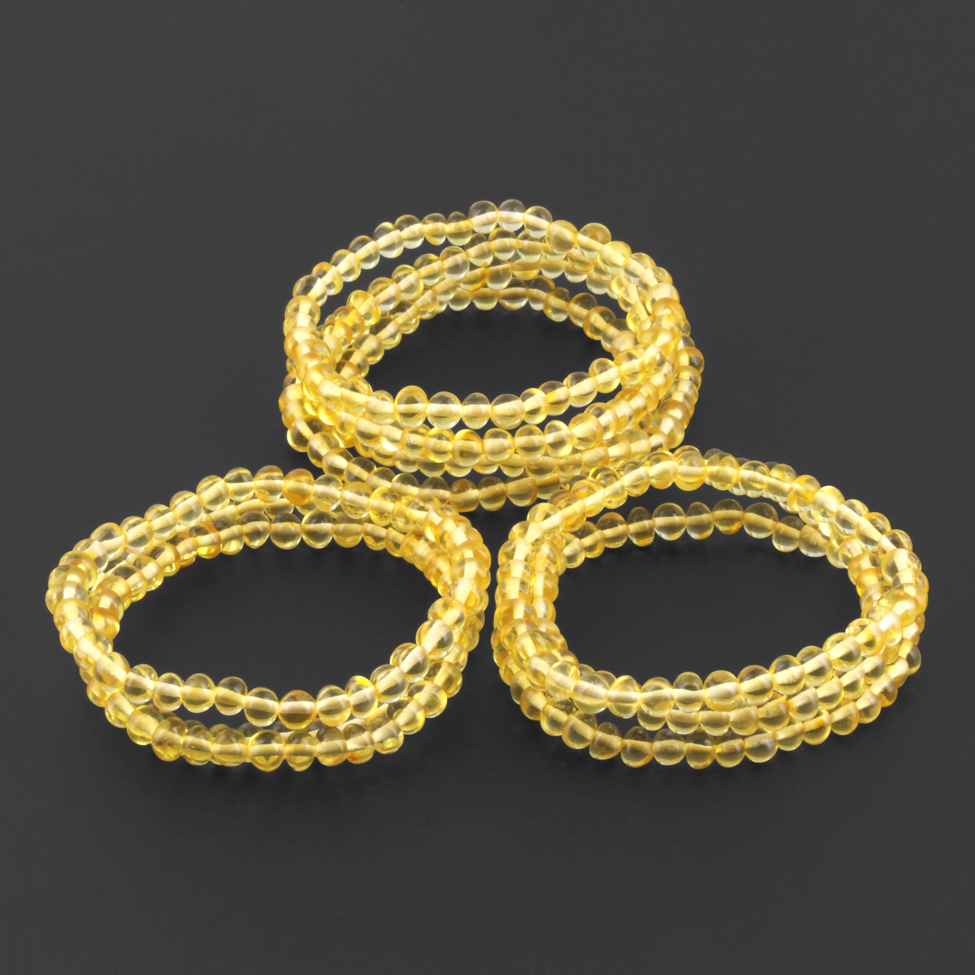 BALTIC AMBER ADULT BRACELETS LOT OF 10pcs - BAROQUE. XB54Y