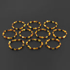 BALTIC AMBER ADULT BRACELETS LOT OF 10pcs - OLIVE. XO75M