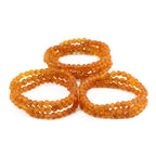 Baltic Amber Adult Bracelet Baroque Light Cognac Raw Finish - Wholesale Lot of 10 - 18cm / 7in - XB54LC-RAW