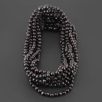 Baltic Amber Adult Necklace Baroque Black Glossy Finish – Wholesale Lot of 10pcs - 45cm / 17.7in – XB54B