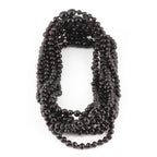 Baltic Amber Adult Necklace Baroque Black Glossy Finish – Wholesale Lot of 10pcs - 45cm / 17.7in – XB54B
