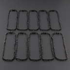 Baltic Amber Adult Necklace Baroque Black Glossy Finish – Wholesale Lot of 10pcs - 45cm / 17.7in – XB54B
