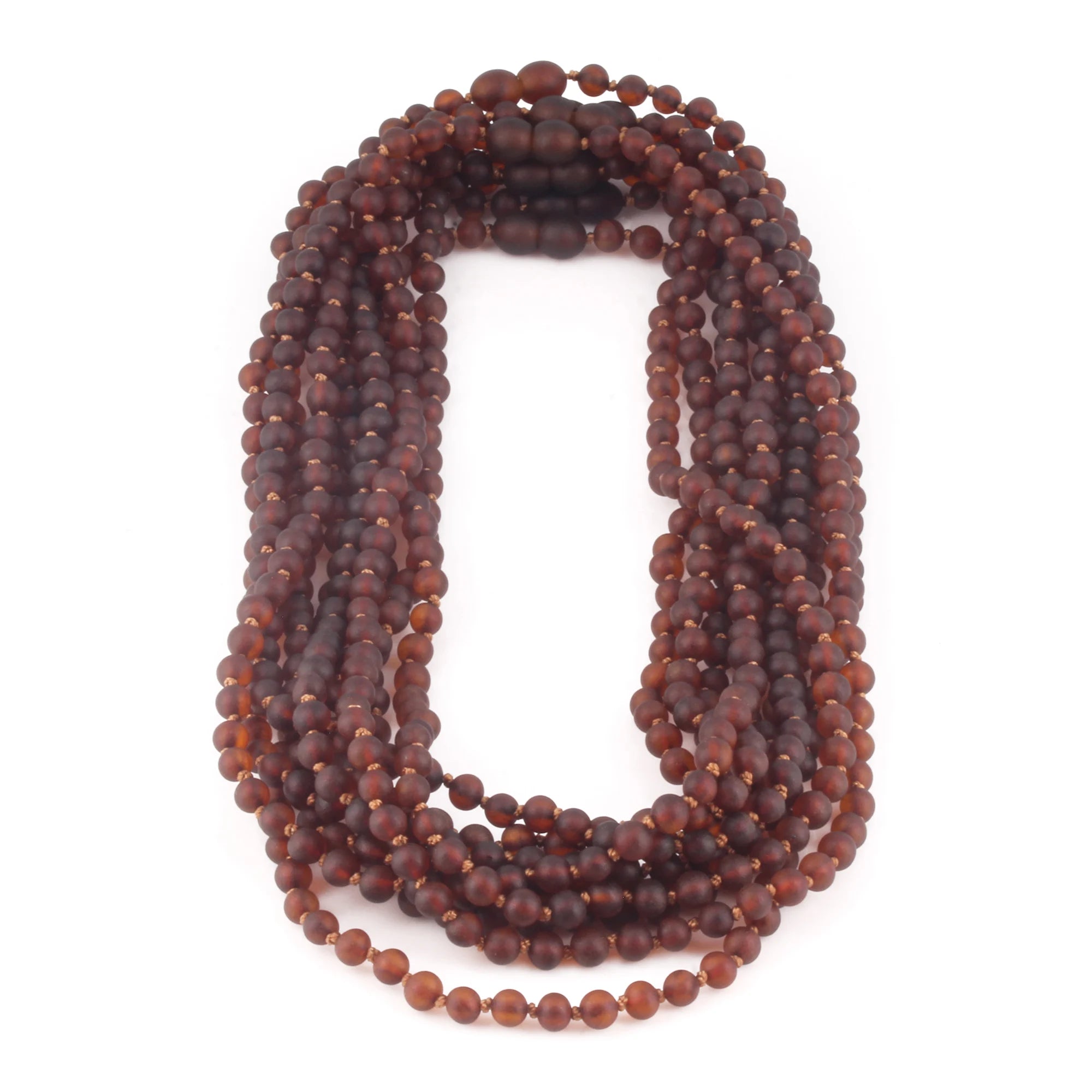 BALTIC AMBER ADULT NECKLACES LOT OF 10pcs - BAROQUE. XB54CM