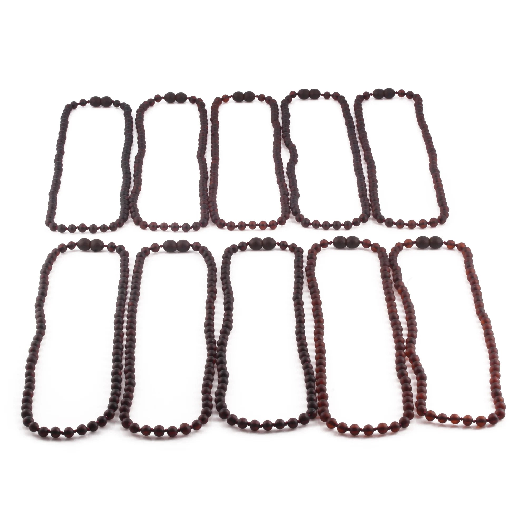 BALTIC AMBER ADULT NECKLACES LOT OF 10pcs - BAROQUE. XB54DCM