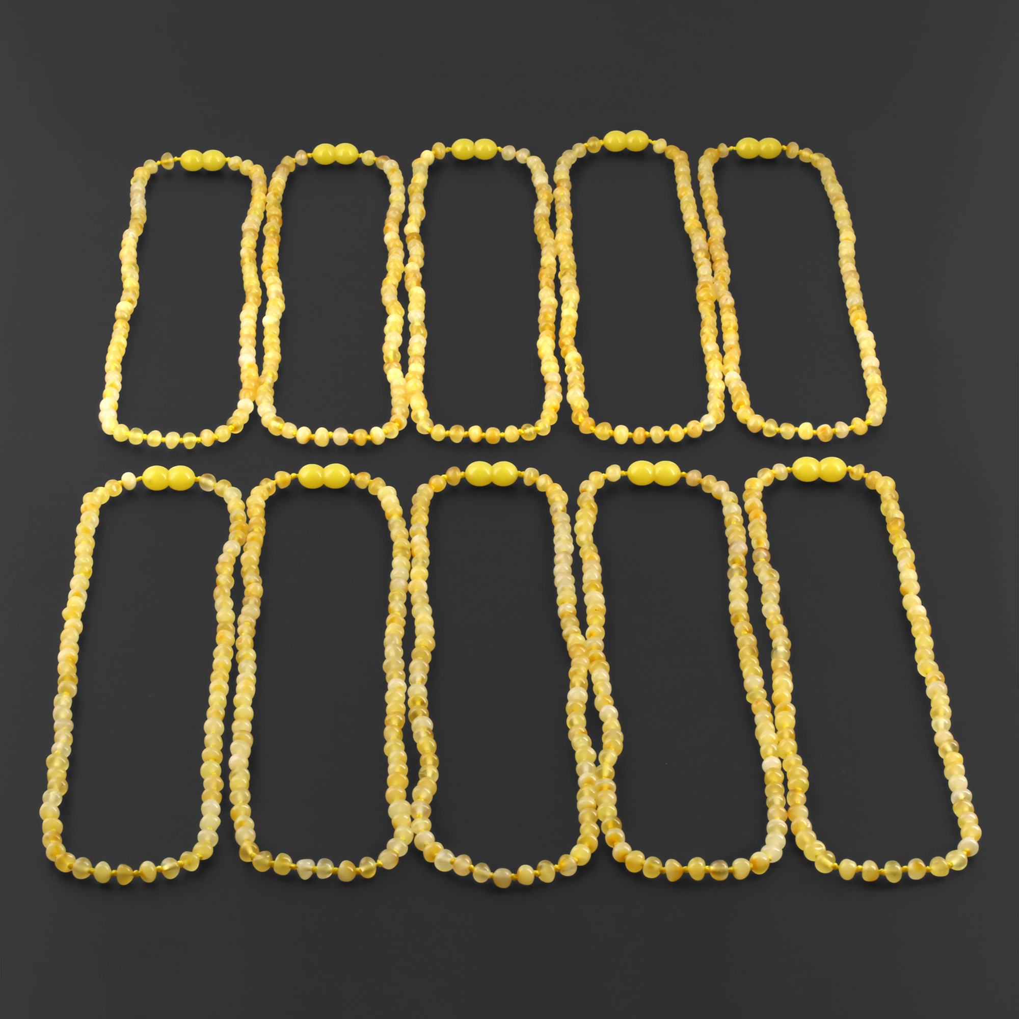 BALTIC AMBER ADULT NECKLACES LOT OF 10pcs - BAROQUE. XB54MY