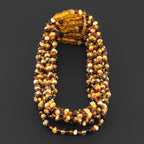 BALTIC AMBER ADULT NECKLACES LOT OF 10pcs - BAROQUE. XB43M