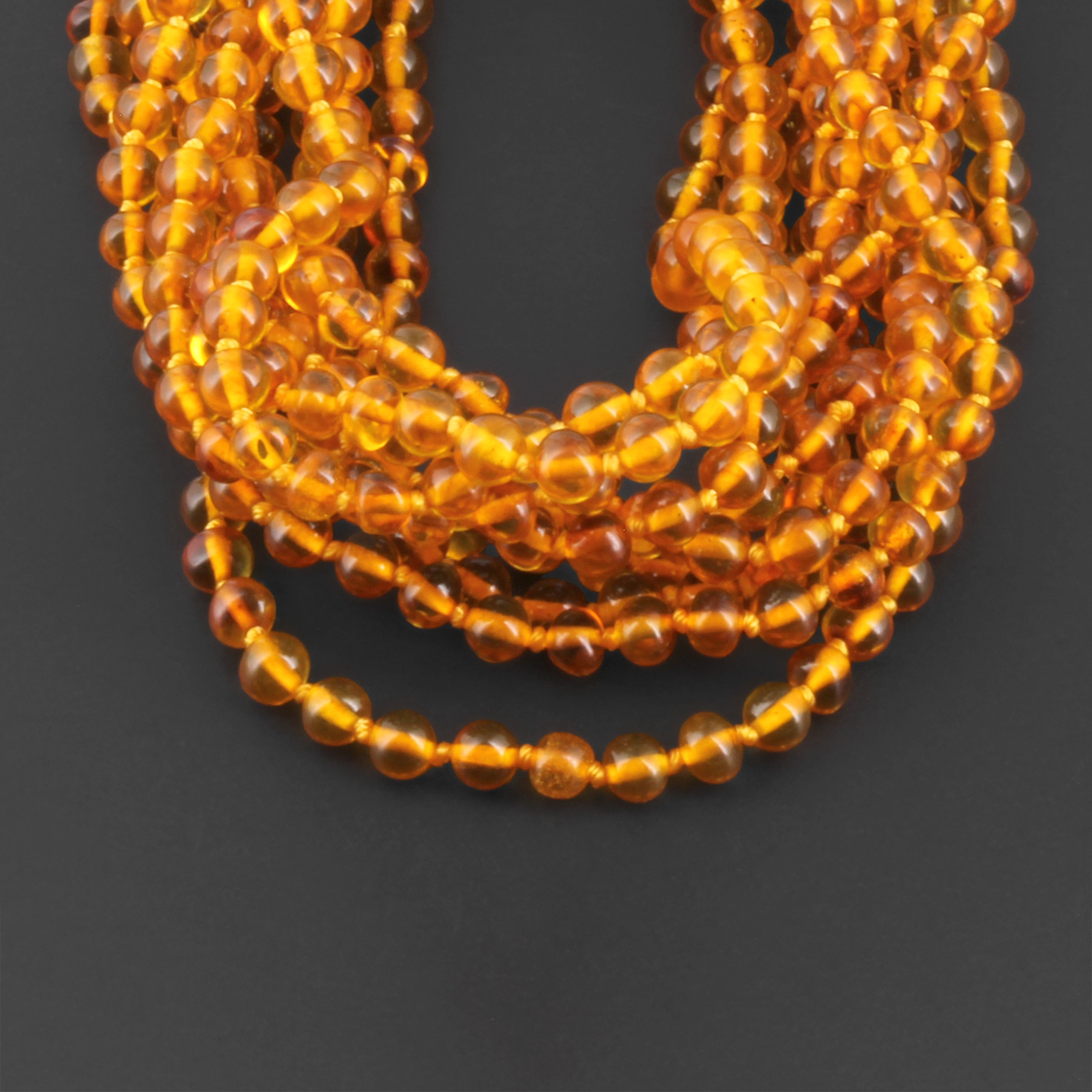 BALTIC AMBER ADULT NECKLACES LOT OF 10pcs - BAROQUE. XB54LC