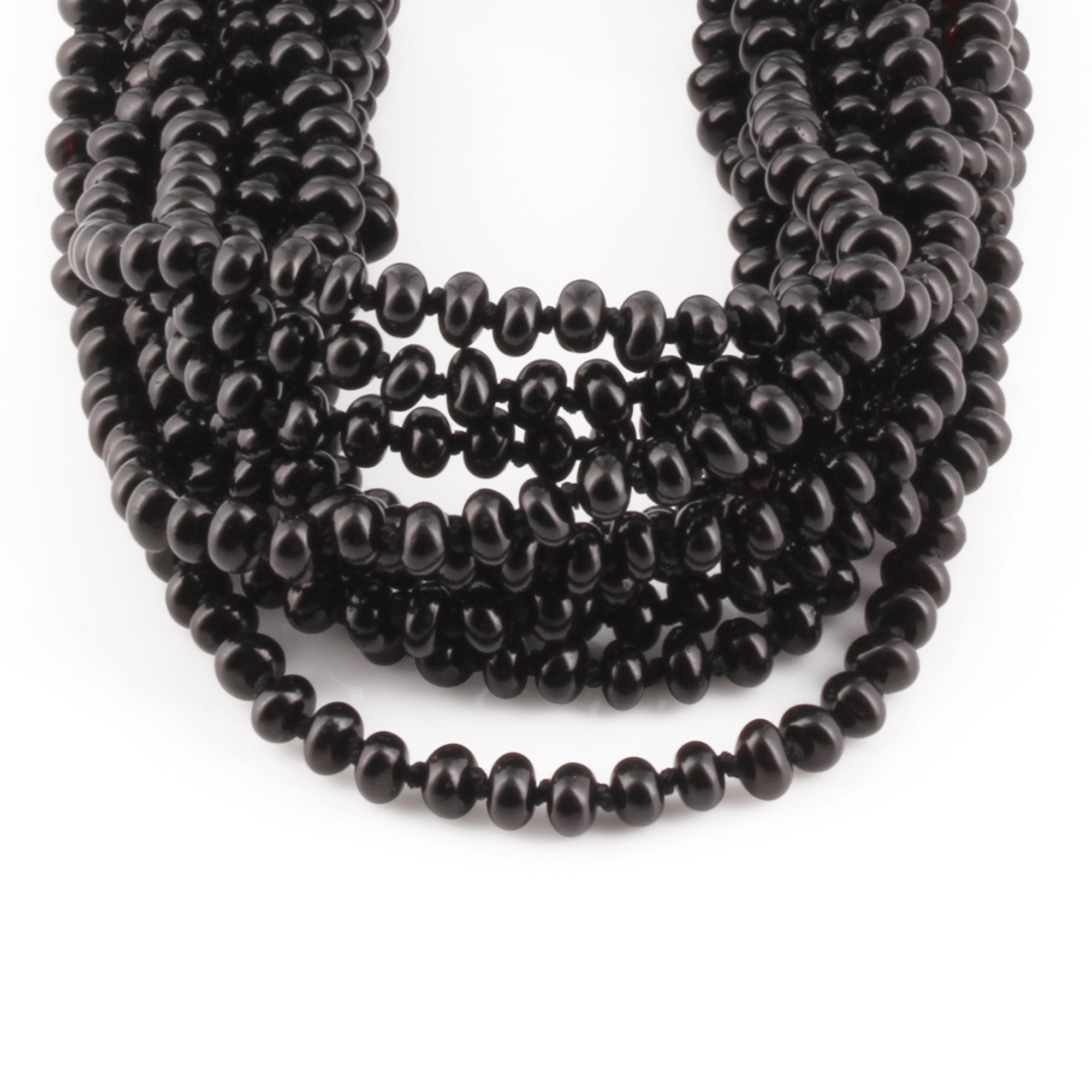 BALTIC AMBER ADULT NECKLACES LOT OF 10pcs - ROUNDEL. XR53B