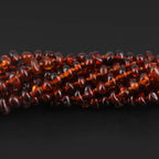 Baltic Amber Adult Necklace Baroque Cognac Glossy Finish – Wholesale Lot of 10pcs - 45cm / 17.7in – XB43C