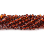 Baltic Amber Adult Necklace Baroque Cognac Glossy Finish – Wholesale Lot of 10pcs - 45cm / 17.7in – XB43C