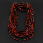 Baltic Amber Adult Necklace Baroque Cognac Glossy Finish – Wholesale Lot of 10pcs - 45cm / 17.7in – XB43C