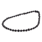 Baltic Amber Adult Necklace Olive Black Glossy Finish – Wholesale Lot of 10pcs - 45cm / 17.7in – XO54B